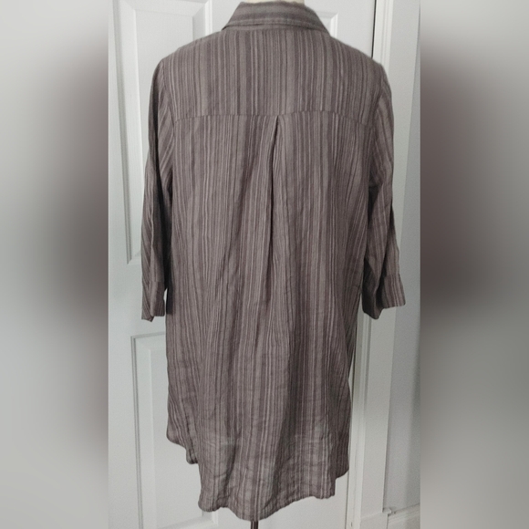 Women's Chalet Linen Shirt Tunic | Size L - Picture 2 of 8